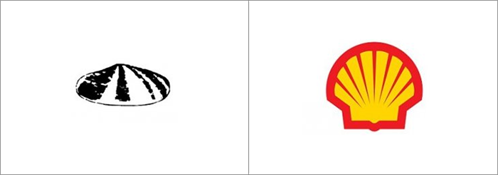 Эволюция логотипа Shell