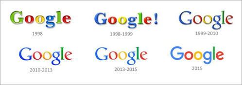 Эволюция логотипа Google