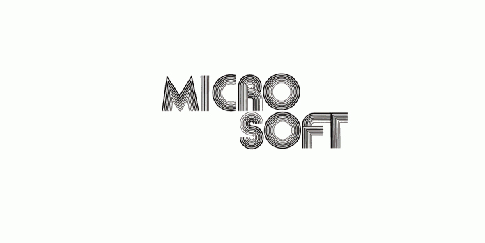 Эволюция логотипов (Первый логотип Microsoft)