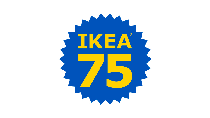праздничный логотип IKEA